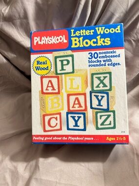 Playskool Letter Wood Blocks